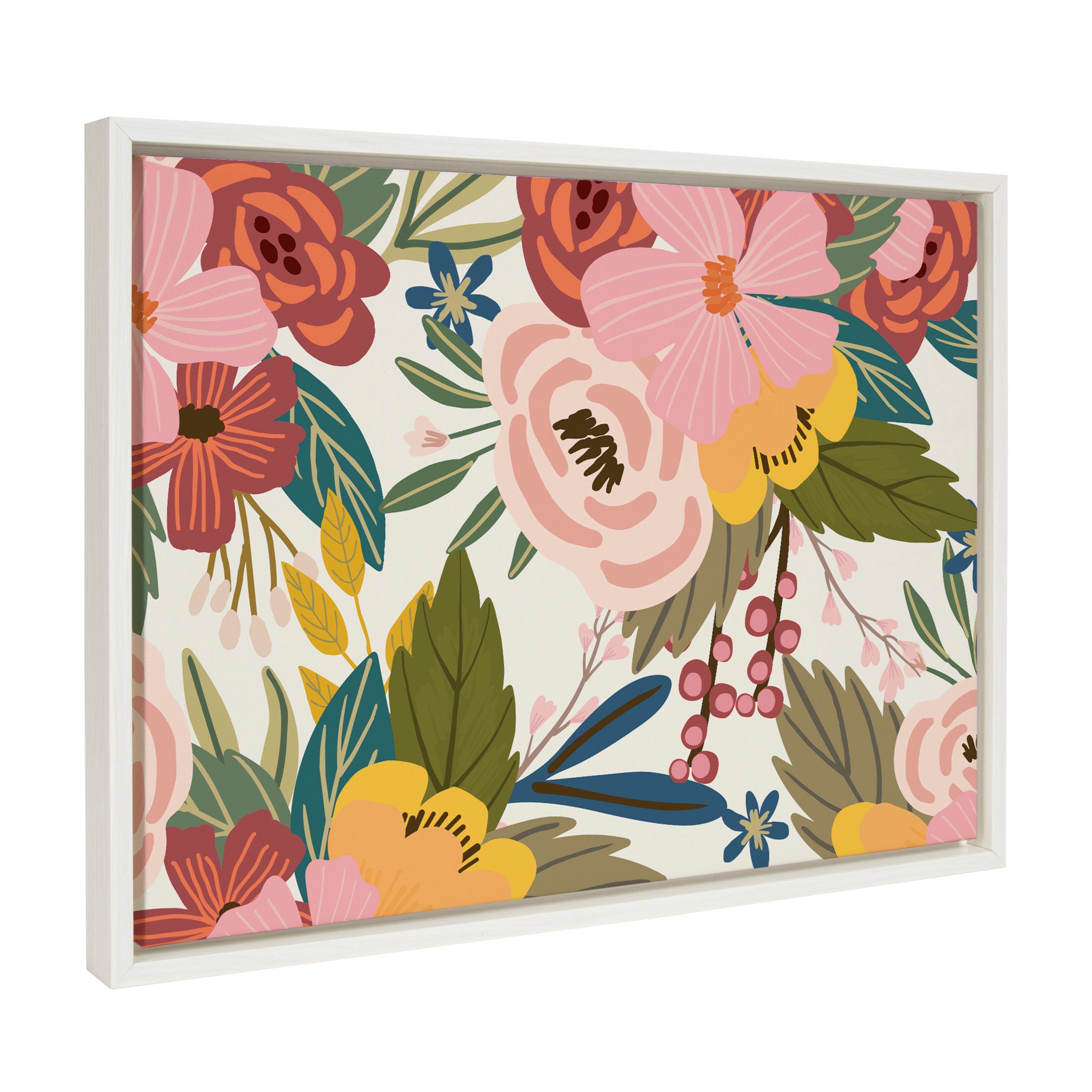 Sylvie Softly Framed Canvas by Mia Charro