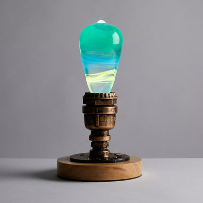 EP Light Alice Decorative Resin LED Bulb with wooden base