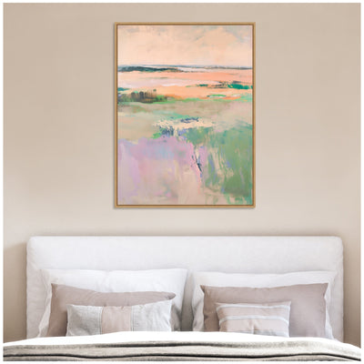 Sylvie Pastel Horizon II Framed Canvas