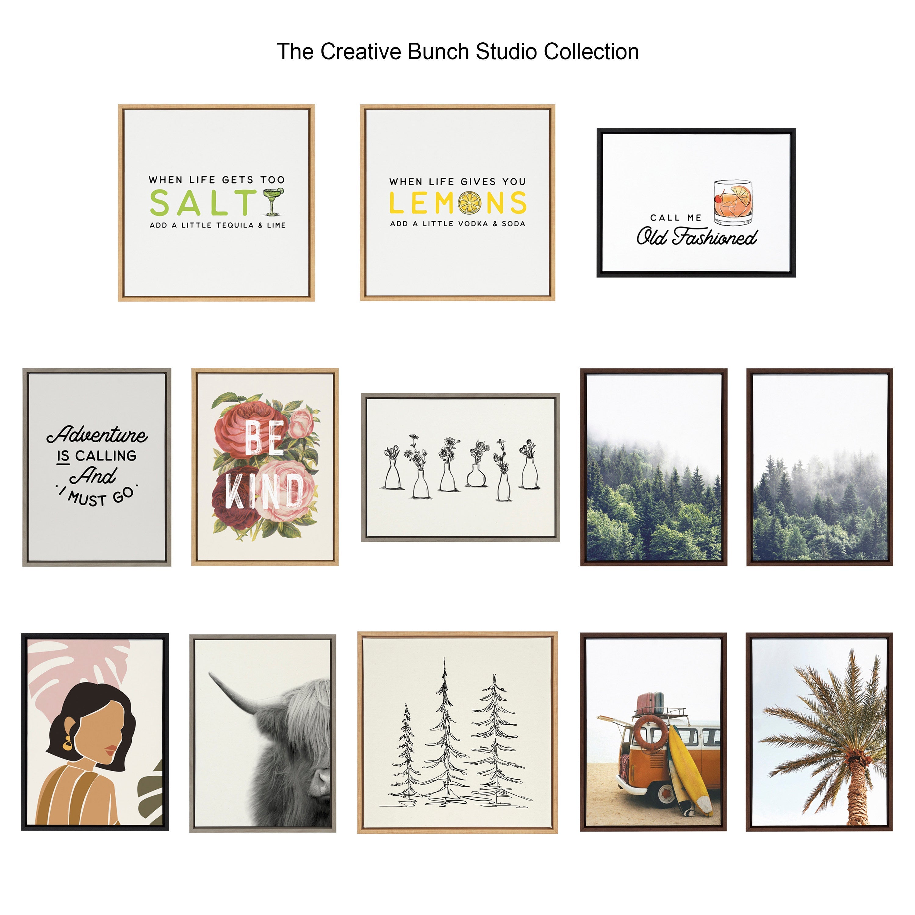 Sylvie Pale Blue Sea Framed Canvas by The Creative Bunch Studio