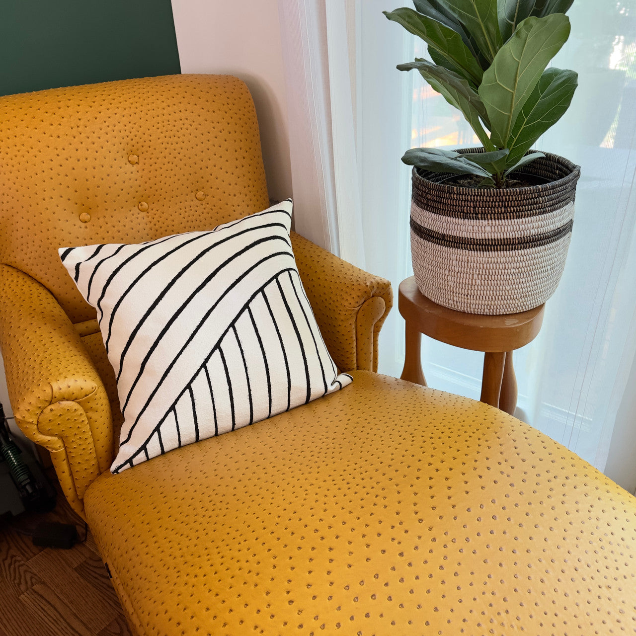 Organic Lines White Sadza Pillow by Mbare Ltd - product image 3 for Resin Society