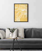 Sylvie Flower in Yellow Framed Canvas by kateandlaurel - product image 4 for Resin Society