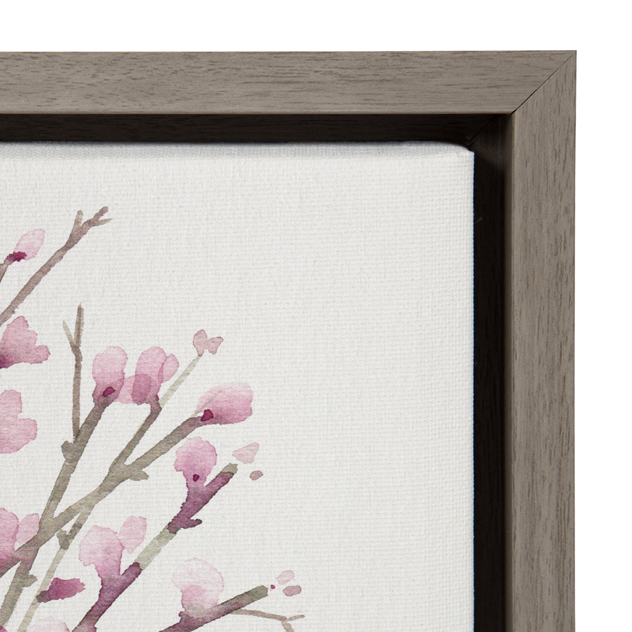 Sylvie Pink Blooms in Chinoiserie Framed Canvas by kateandlaurel - product image 3 for Resin Society