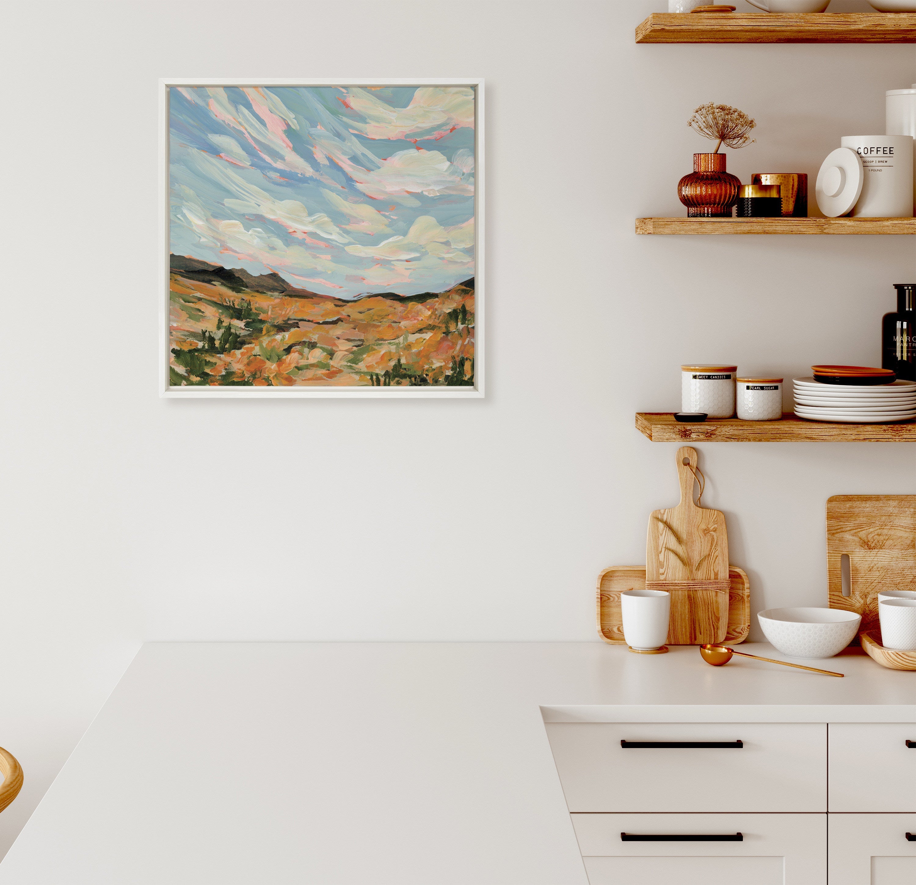 Sylvie California Framed Canvas by Emily Kenney by kateandlaurel - product image 5 for Resin Society
