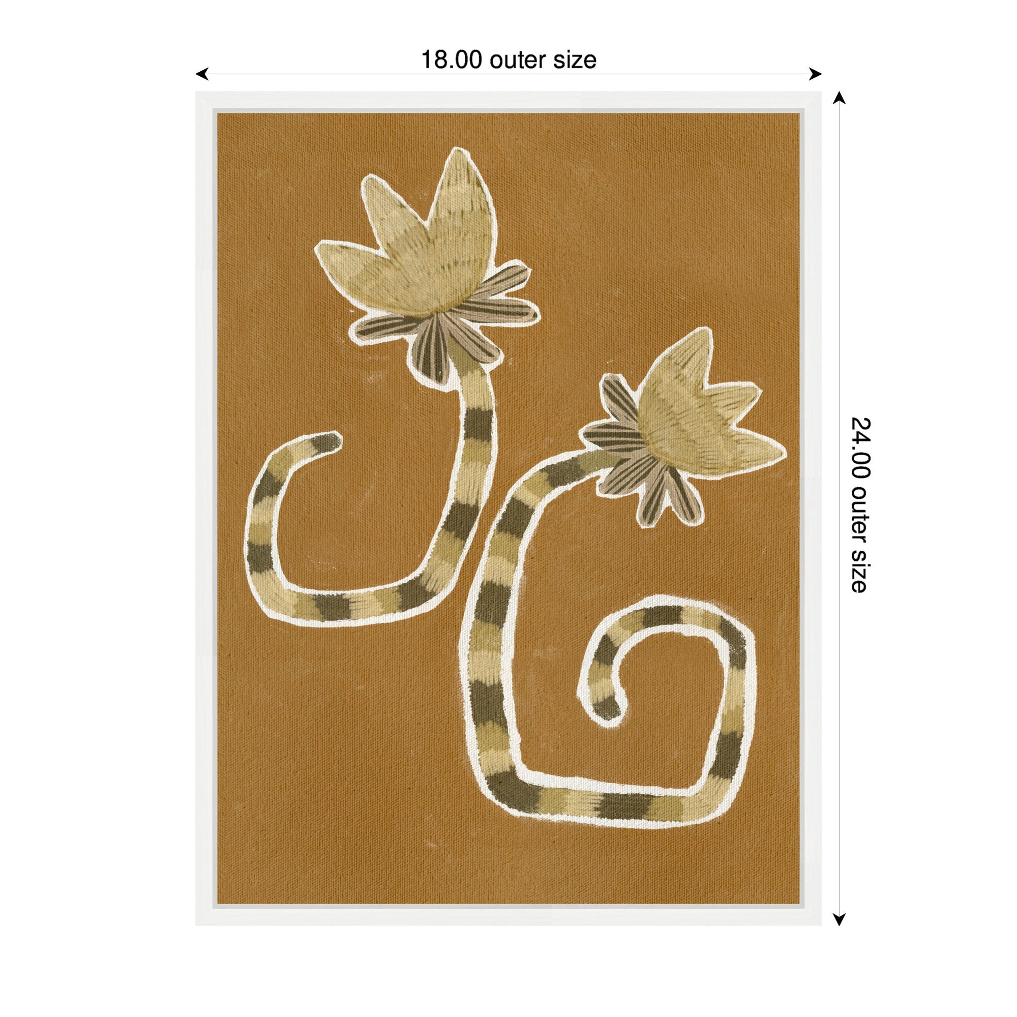 Sylvie Delicate Bloom 8 Framed Canvas by Shatha Al Dafai