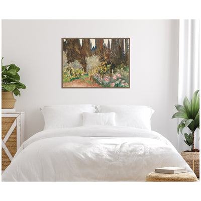 Gardens at Florence circa 1910 John Singer Sargent by Nostalgia Prints Framed Canvas Wall Art Print
