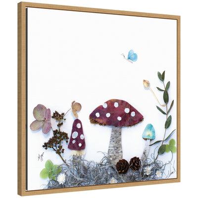 Mushroom No.
1 by Madeline Jeppesen Framed Canvas Wall Art Print
