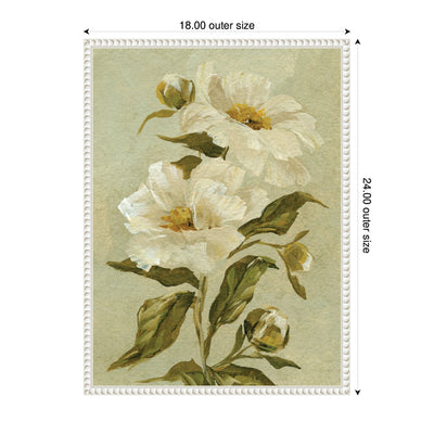 Floral No 9 by Annie Quigley Framed Canvas Wall Art Print