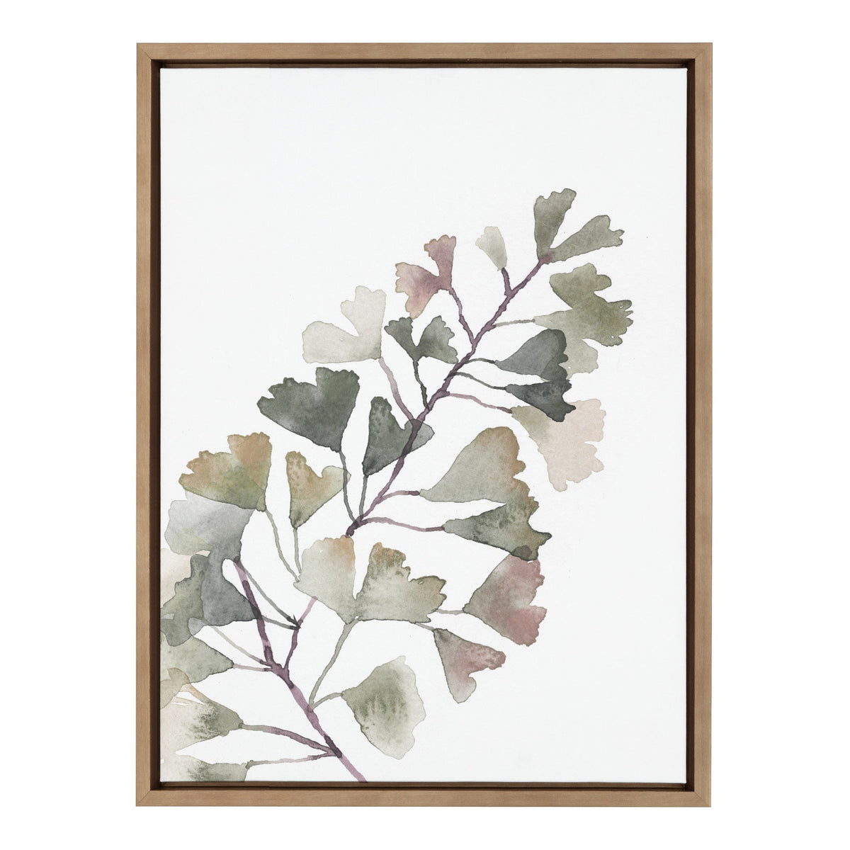 Sylvie Botanical Soft Split Fern Framed Canvas by kateandlaurel - product image 2 for Resin Society