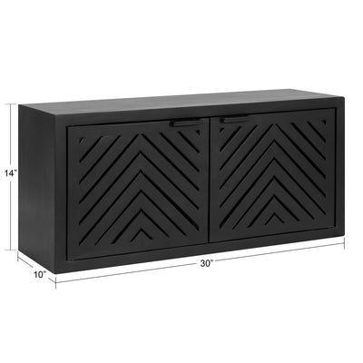 Mezzeta Decorative Wood Wall Cabinet by kateandlaurel - product image 2 for Resin Society
