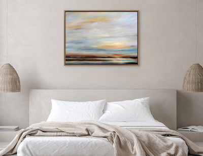 Sylvie Carolina Sunset Framed Canvas by kateandlaurel - product image 5 for Resin Society