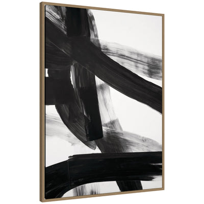 Black Mark No.
1 by Amy Lighthall Framed Canvas Wall Art Print
