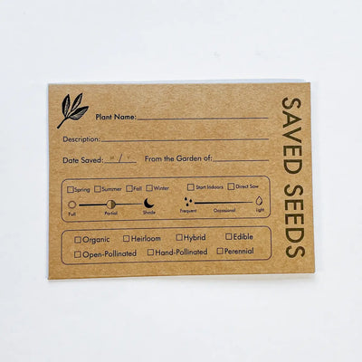 Seed Saving Envelopes