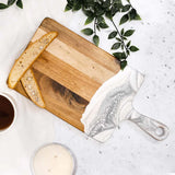 Medium Acacia Cheese Board with resin accents by Lynn & Liana Designs
