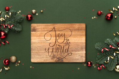 Winter & Christmas Engraved Cheese Board