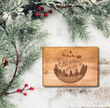 Winter & Christmas Engraved Cheese Board