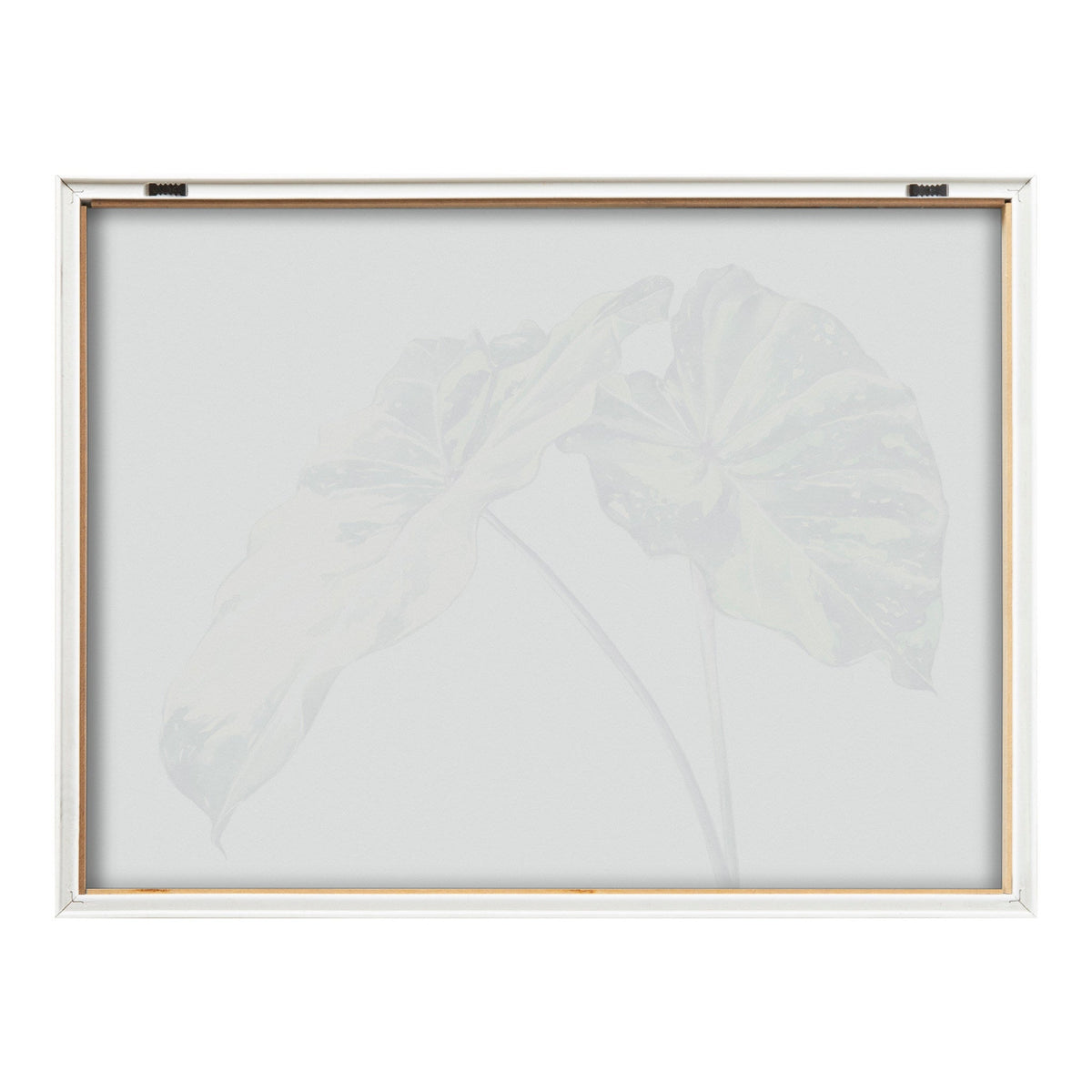Blake Spotted Leaves Neutral Framed Printed Glass by kateandlaurel - product image 4 for Resin Society