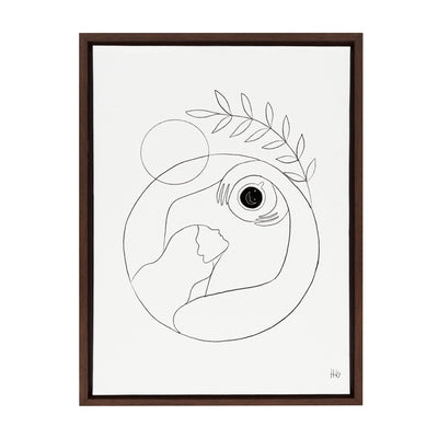 Sylvie Morning Coffee Hug Framed Canvas by kateandlaurel - product image 2 for Resin Society