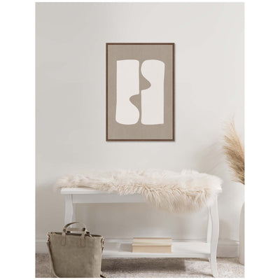 Organic Figures No.
1 by Gabrielly Guedes Framed Canvas Wall Art Print