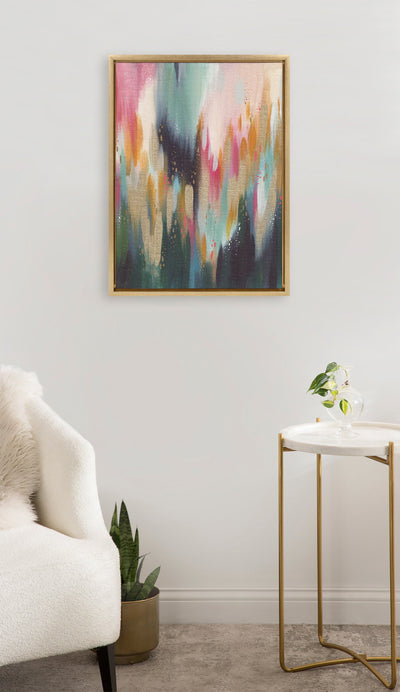 Sylvie Brushstroke 135 Framed Canvas by kateandlaurel - product image 17 for Resin Society