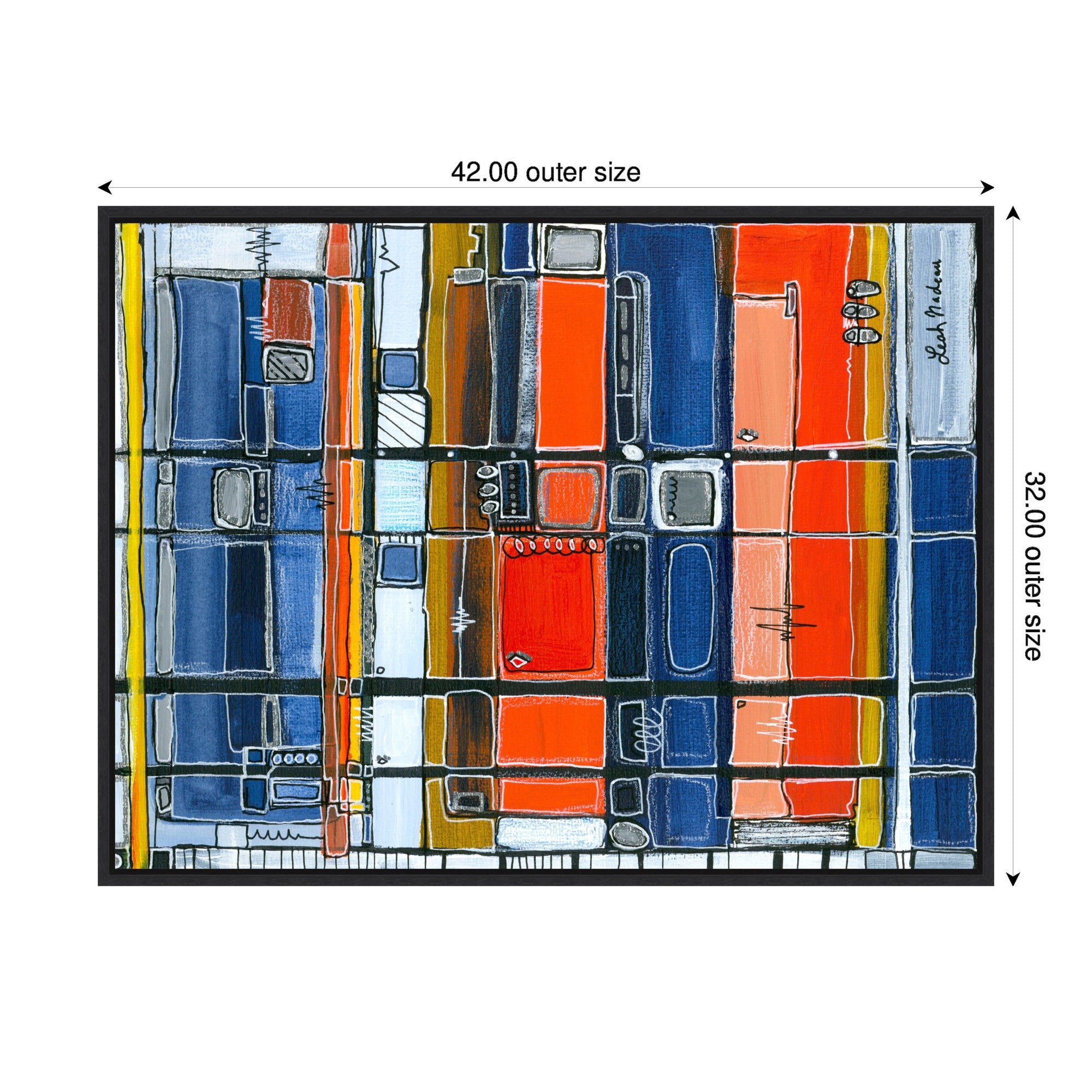 Sylvie Bart Horizontal Framed Canvas by Leah Nadeau