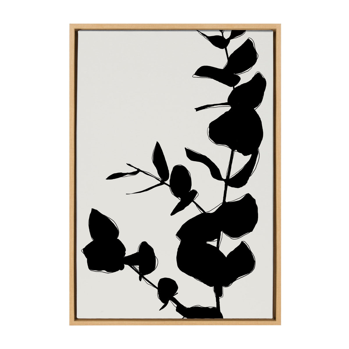 Sylvie BB Branch Framed Canvas by kateandlaurel - main product image for Resin Society