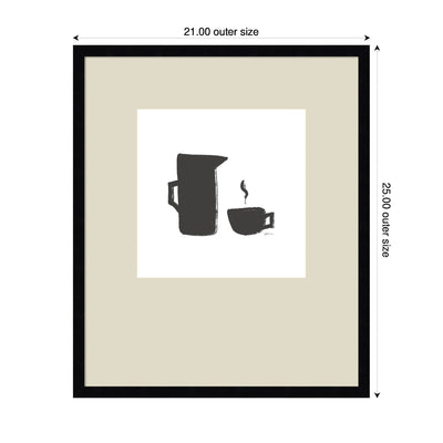 Coffee by Gabrielly Guedes Framed Wall Art Print