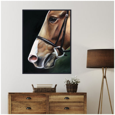 Chestnut Horse by Mary Sparrow Framed Canvas Wall Art Print