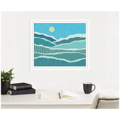 Framed Art Abstract Waves by Rachel Lee