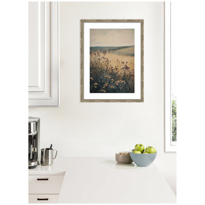 Landscape Wild Flower by Melloi Art Prints Framed Wall Art Print