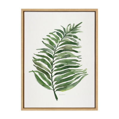 Sylvie Green Fern Framed Canvas by kateandlaurel - main product image for Resin Society