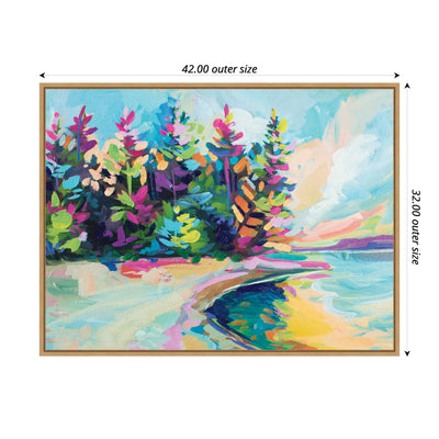 Sylvie Saturday In Door County Framed Canvas by Rachel Christopoulos