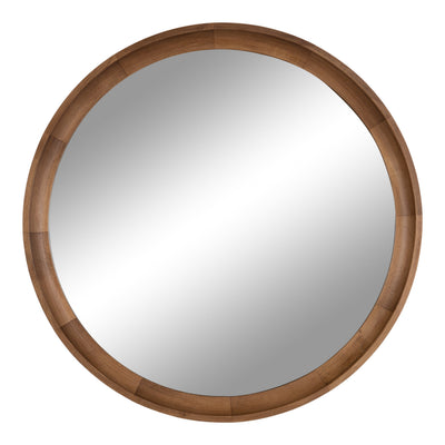 Hatherleigh Round Wood Wall Mirror