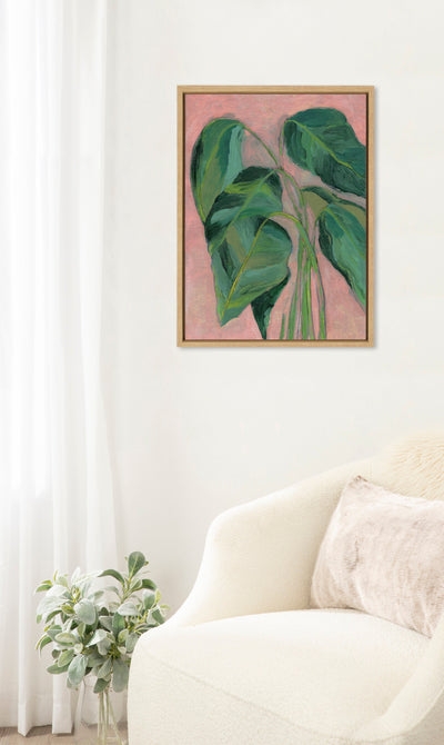 Sylvie Alocasia Framed Canvas by Nikita Jariwala
