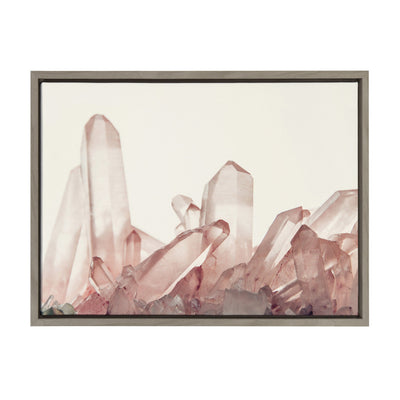 Sylvie Pink Quartz Framed Canvas by kateandlaurel - main product image for Resin Society