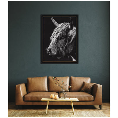 Scottish Highland Vertical by Crystal Lynn Collins Framed Wall Art Print