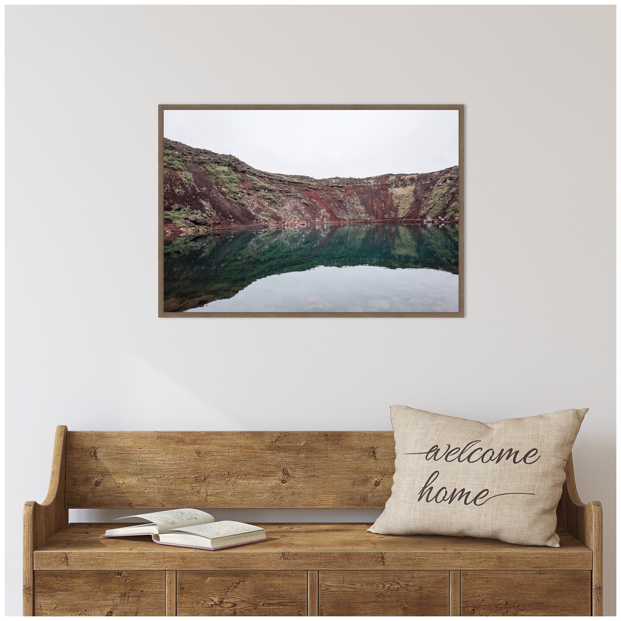 Sylvie Reflection Pool Framed Canvas by Alicia Abla
