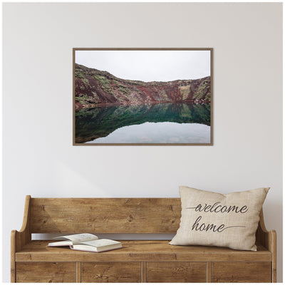 Sylvie Reflection Pool Framed Canvas by Alicia Abla