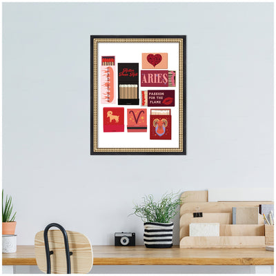 Aries Matchbooks 14x18 FC by Megan Ryan Framed Wall Art Print