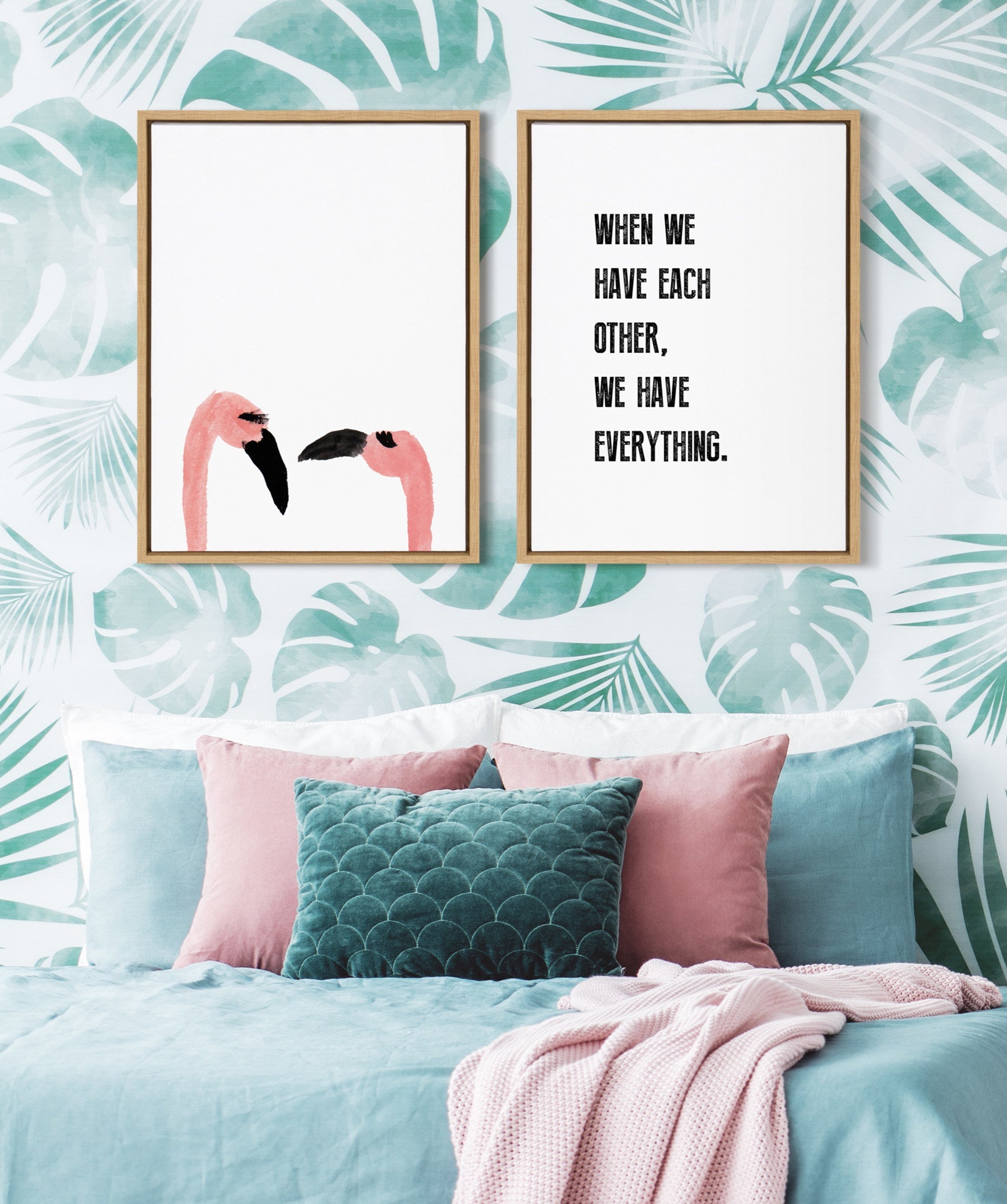 Sylvie When We have Each Other Framed Canvas by kateandlaurel - product image 7 for Resin Society