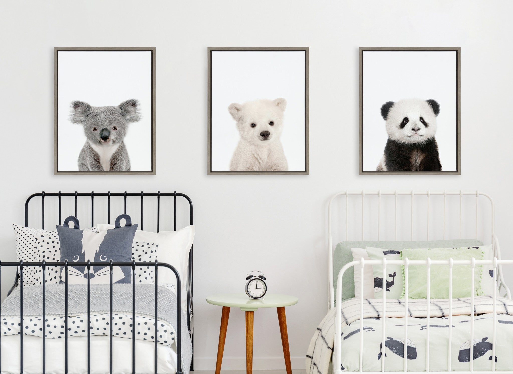 Sylvie Three Bears Framed Canvas By Amy Peterson by kateandlaurel - product image 6 for Resin Society