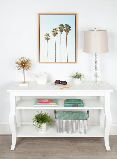 Sylvie Four Palm Trees Framed Canvas by Simon Te by kateandlaurel - product image 5 for Resin Society
