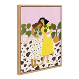 Sylvie No Thanks We Have Plants Framed Canvas by kateandlaurel - product image 2 for Resin Society