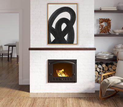 Sylvie Japandi 12 Black Framed Canvas by Rocket Jack
