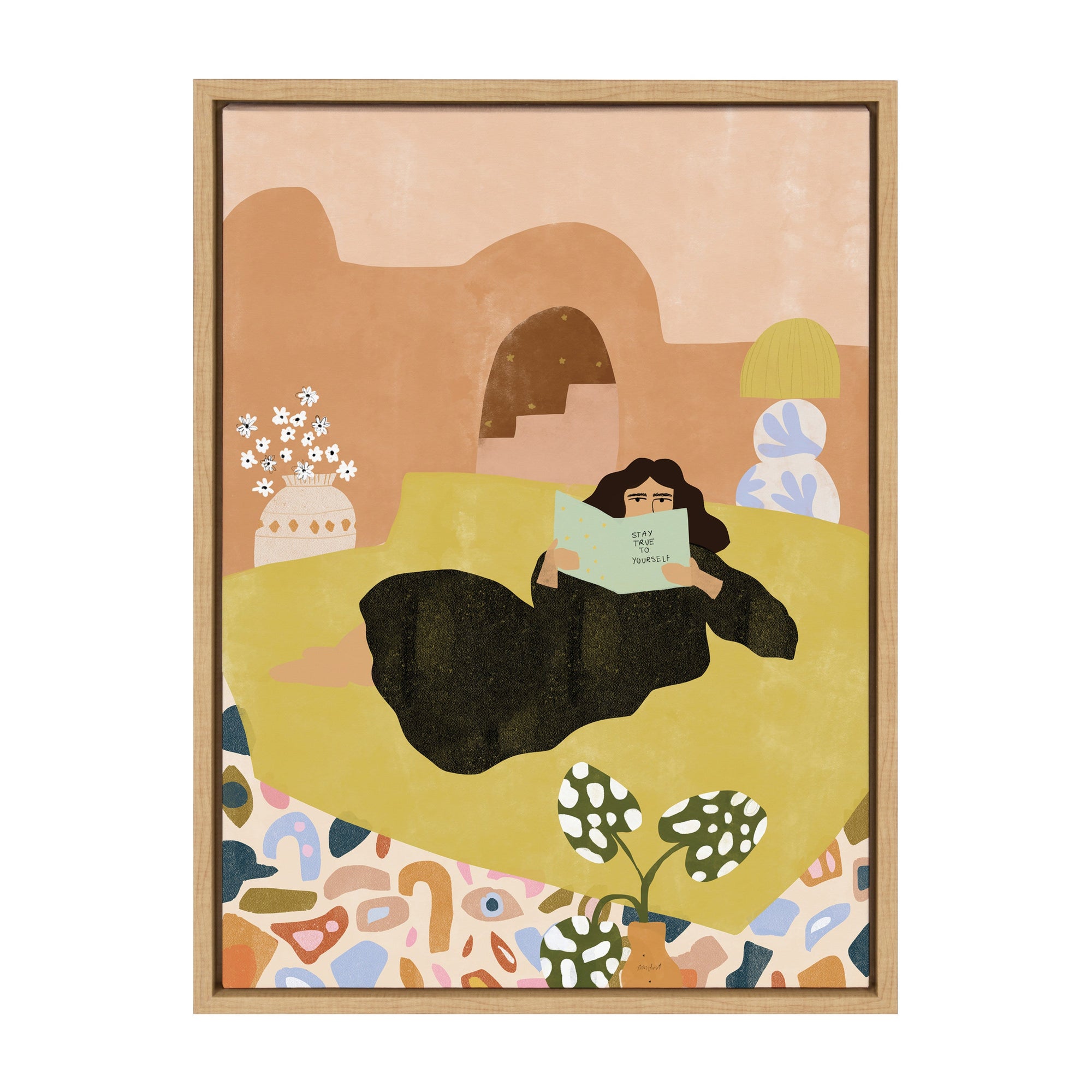 Sylvie Stay True Framed Canvas by kateandlaurel - product image 10 for Resin Society