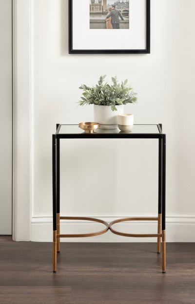 Catriona Side Table Mirror and Metal