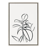 Sylvie Botanical Sketch Print No 1 Framed Canvas by The Creative Bunch by kateandlaurel - product image 19 for Resin Society