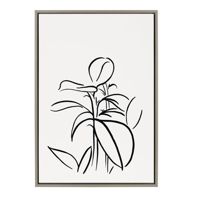 Sylvie Botanical Sketch Print No 1 Framed Canvas by The Creative Bunch by kateandlaurel - product image 19 for Resin Society