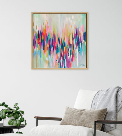 Sylvie Brushstroke 154 Framed Canvas by Jessi Raulet of Ettavee