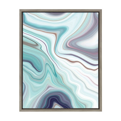 Sylvie Abstract Framed Canvas by Amy Peterson by kateandlaurel - main product image for Resin Society
